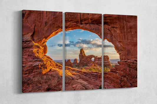 Arches National Park in Utah Canvas Eco Leather Print, Made in Italy!
