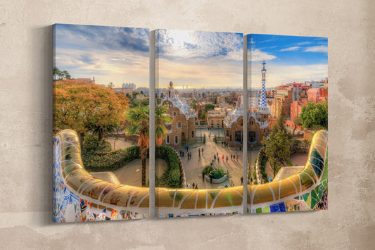 Park Guell wall decor canvas print