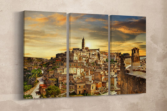 Matera canvas wall art print