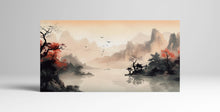Charger l'image dans la galerie, Silent Dawn over Misty Waters Wall Art Home Decor Framed Canvas Eco Leather Print