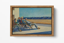 Load image into Gallery viewer, People in the Sun by Edward Hopper Reproduction Wood Frame