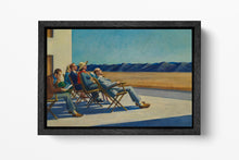 Load image into Gallery viewer, People in the Sun by Edward Hopper Reproduction Black Frame