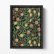 Load image into Gallery viewer, Fruit by William Morris Wall Art PETA Approved Vegan Leather Print Black Frame