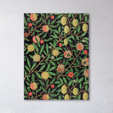 Load image into Gallery viewer, Fruit by William Morris Wall Art PETA Approved Vegan Leather Print Closeup