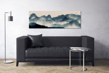 Load image into Gallery viewer, Japanese Mountain Landscape Wall Art Framed Canvas Print