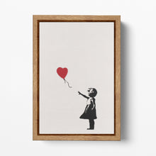 Load image into Gallery viewer, Balloon Girl Banksy Wood Frame