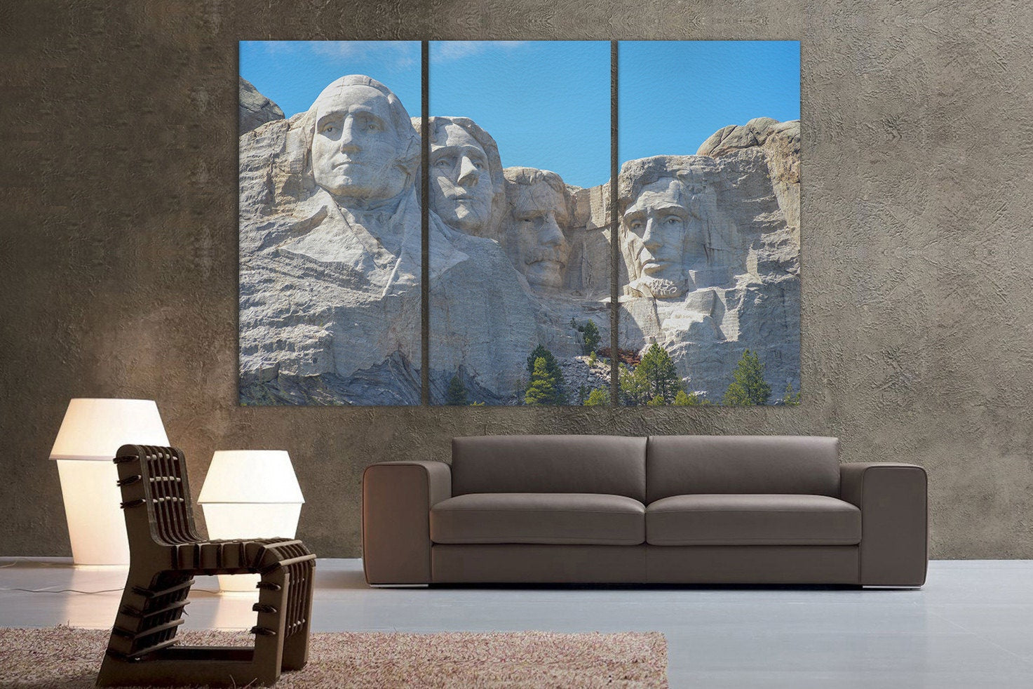 Mount Rushmore Home Art Canvas