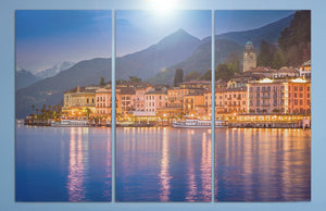 Bellagio Lake Como home decor canvas print
