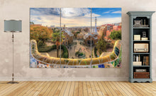 Charger l&#39;image dans la galerie, Park Guell wall decor canvas print 3 panels