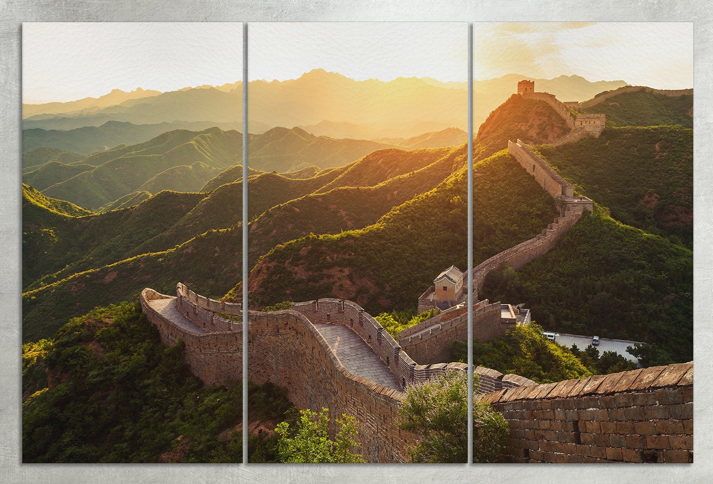 Great Wall China wall art decor 3 panels canvas print