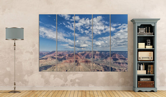 Grand Canyon Framed Canvas Leather Print