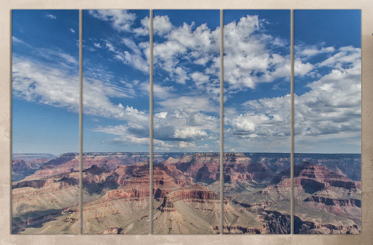 Grand Canyon Framed Canvas Leather Print