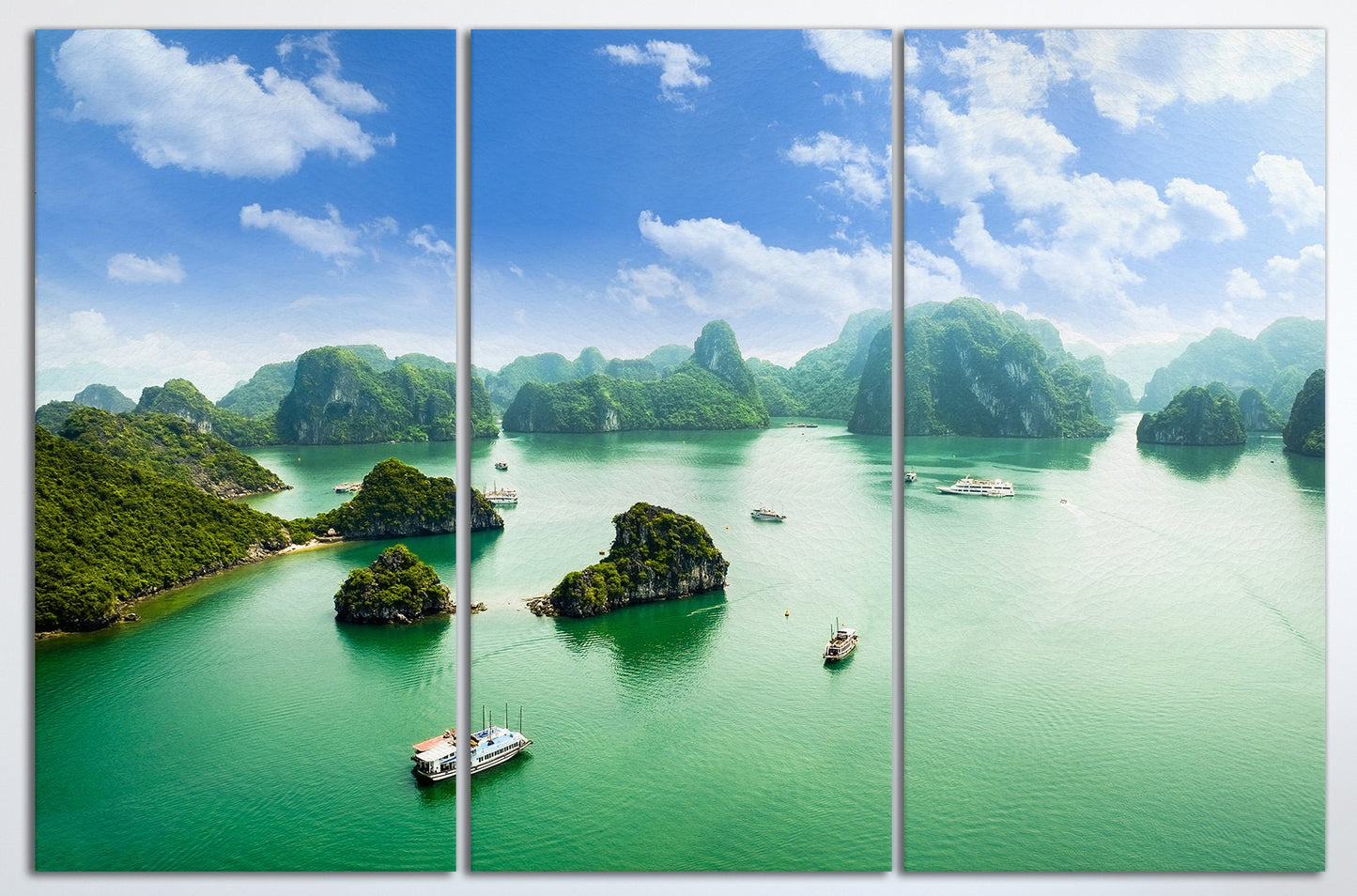 Halong Bay Vietnam UNESCO World Heritage Site Canvas Eco Leather Print