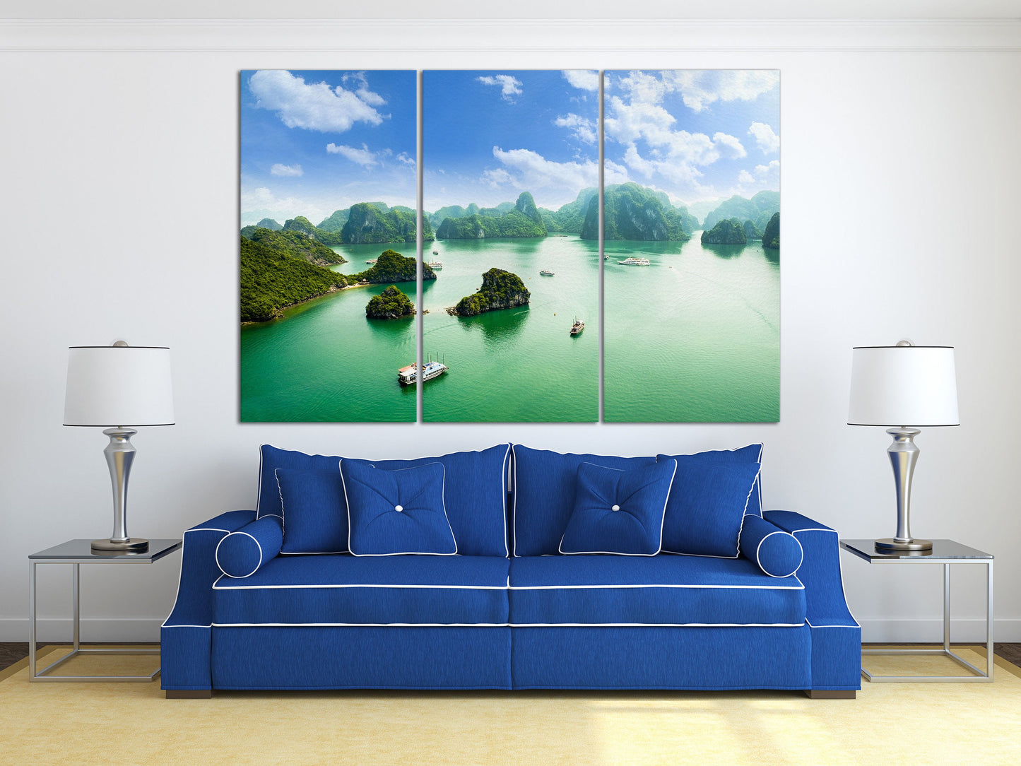 Halong Bay Vietnam UNESCO World Heritage Site Canvas Eco Leather Print