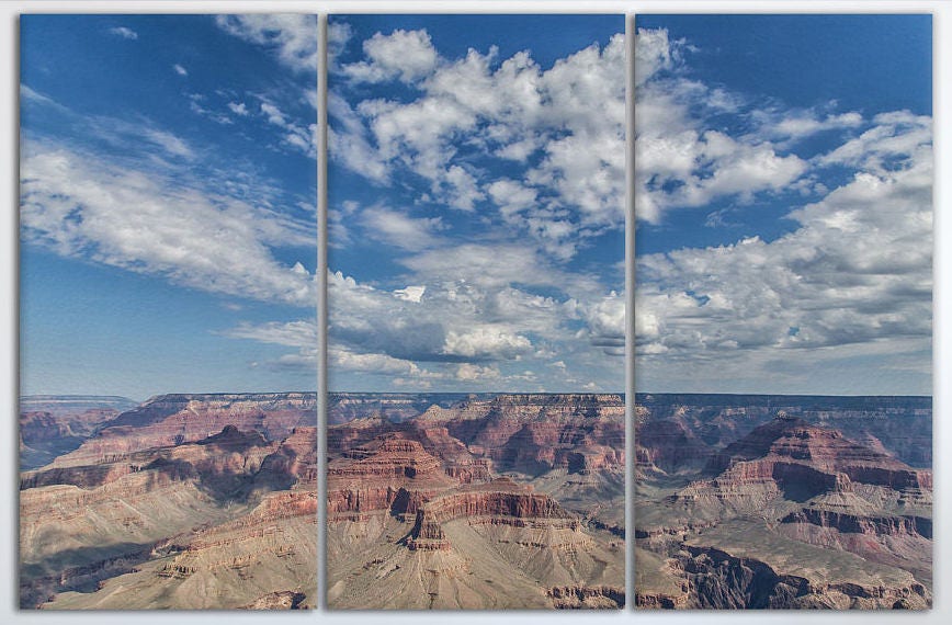 Grand Canyon Framed Canvas Leather Print