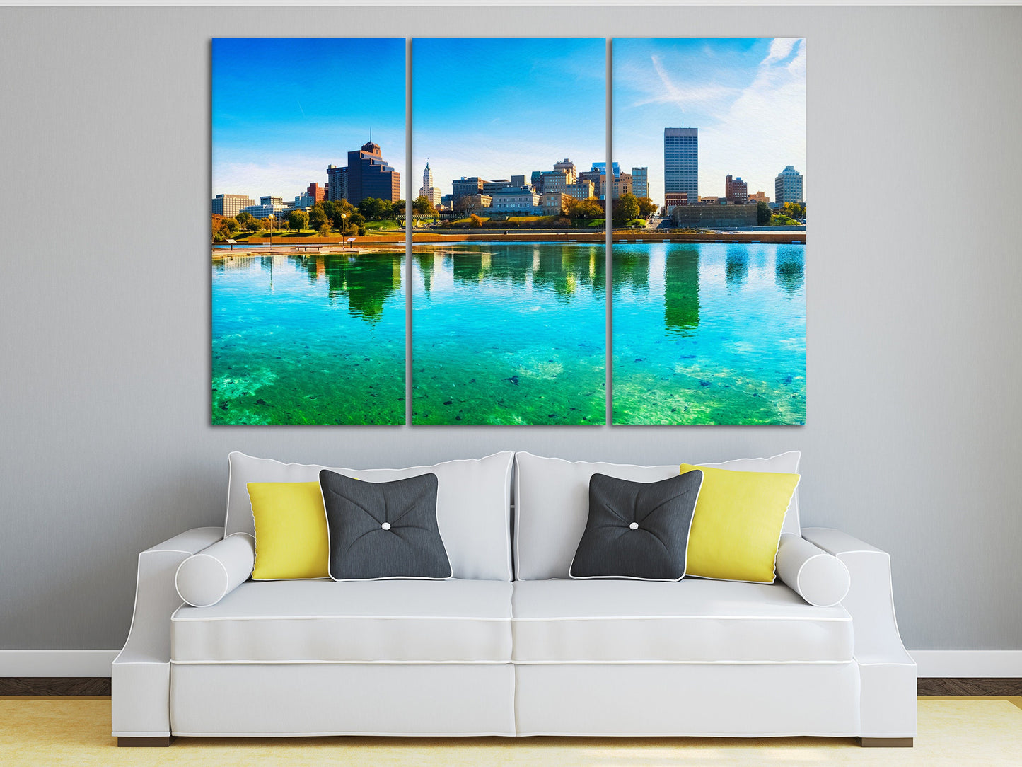 Memphis Skyline home decor canvas print