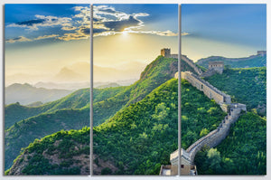 The Great Wall of China wall art canvas 3 panels
