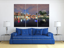 Load image into Gallery viewer, Orlando Skyline Lake Eola Florida Home Art Canvas