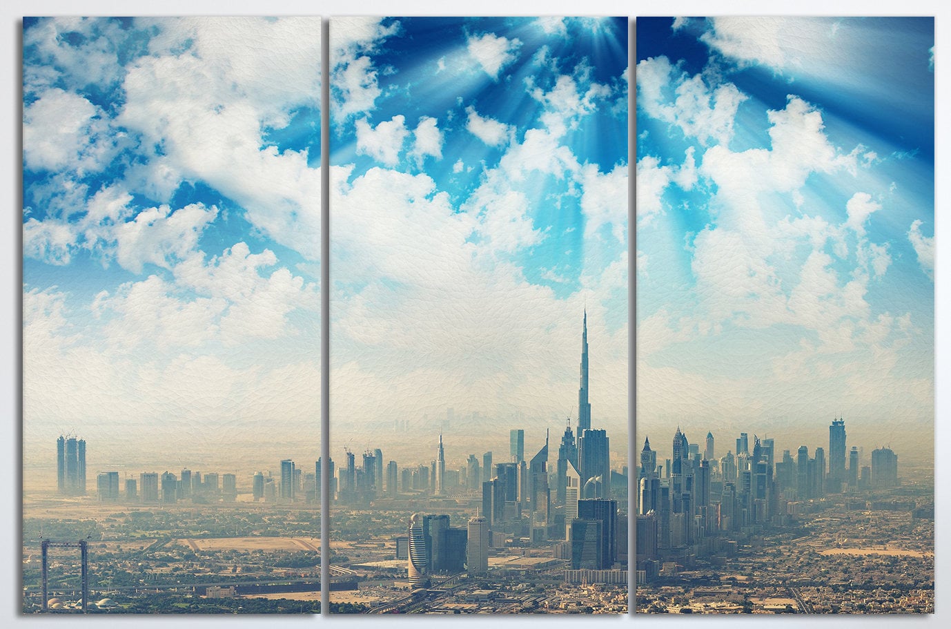 Skyline of Dubai Burj Khalifa wall art home decor print