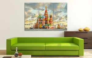 Saint Basil&#39;s Cathedral Moscow Russia canvas home decor