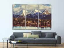 Load image into Gallery viewer, Needle Grenadier Colorado Mountains Canvas Eco Leather Print, Made in Italy!