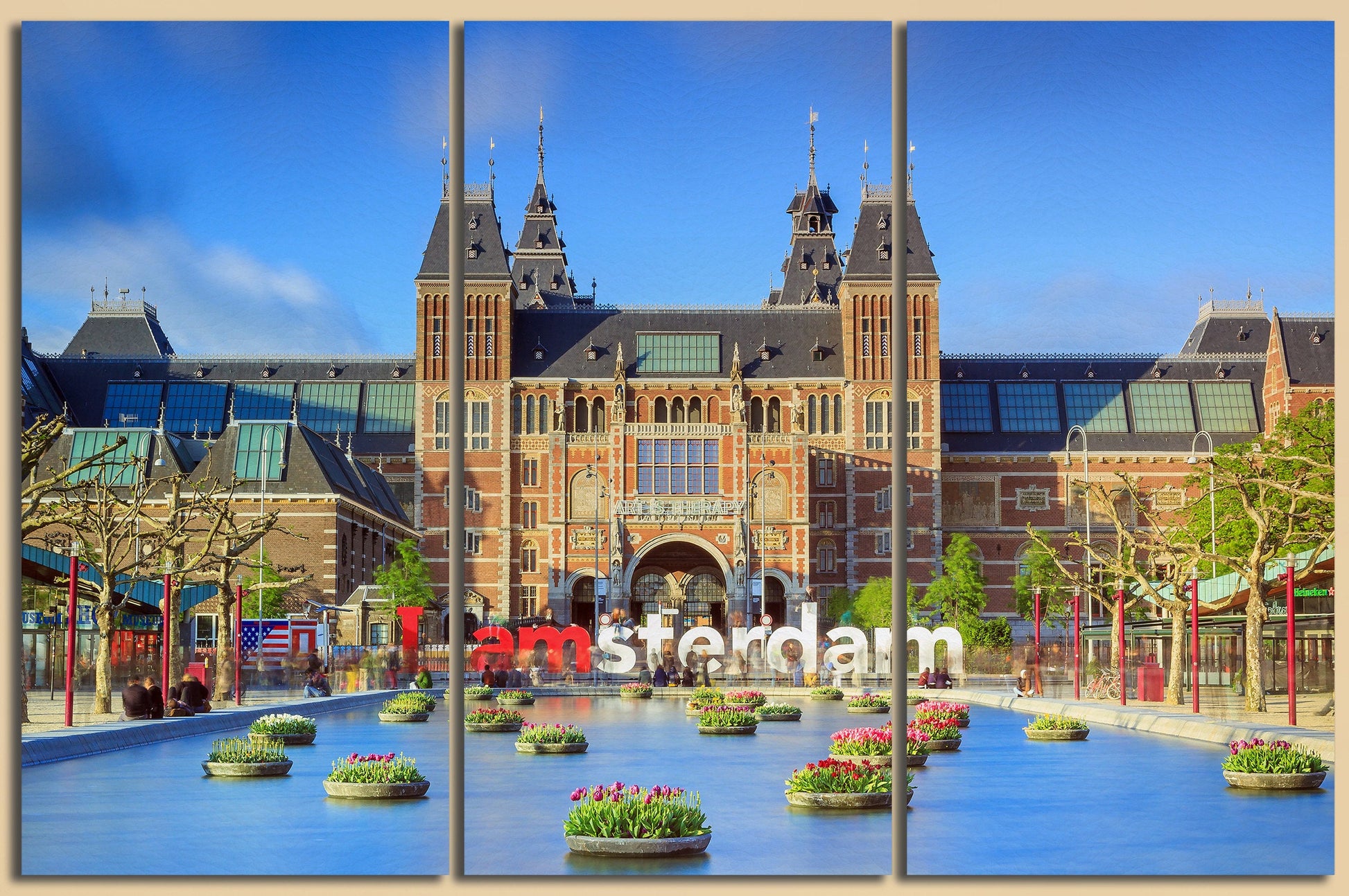 Amsterdam home art canvas