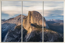 Load image into Gallery viewer, Half Dome Glacier Point Yosemite National Park canvas wall art 3 panels