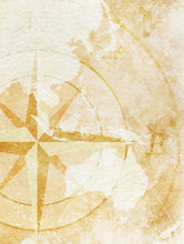 Carica l&#39;immagine nel visualizzatore di Gallery, 3 Panel Rustic World Map Framed Canvas Leather Print
