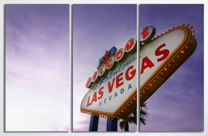 Welcome to Fabulous Las Vegas billboard wall decor canvas print