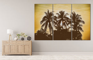 Palm Trees Vintage Filter wall decor print