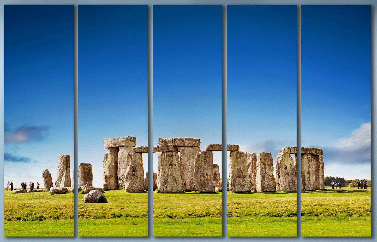 Stonehenge Framed Canvas Leather Print