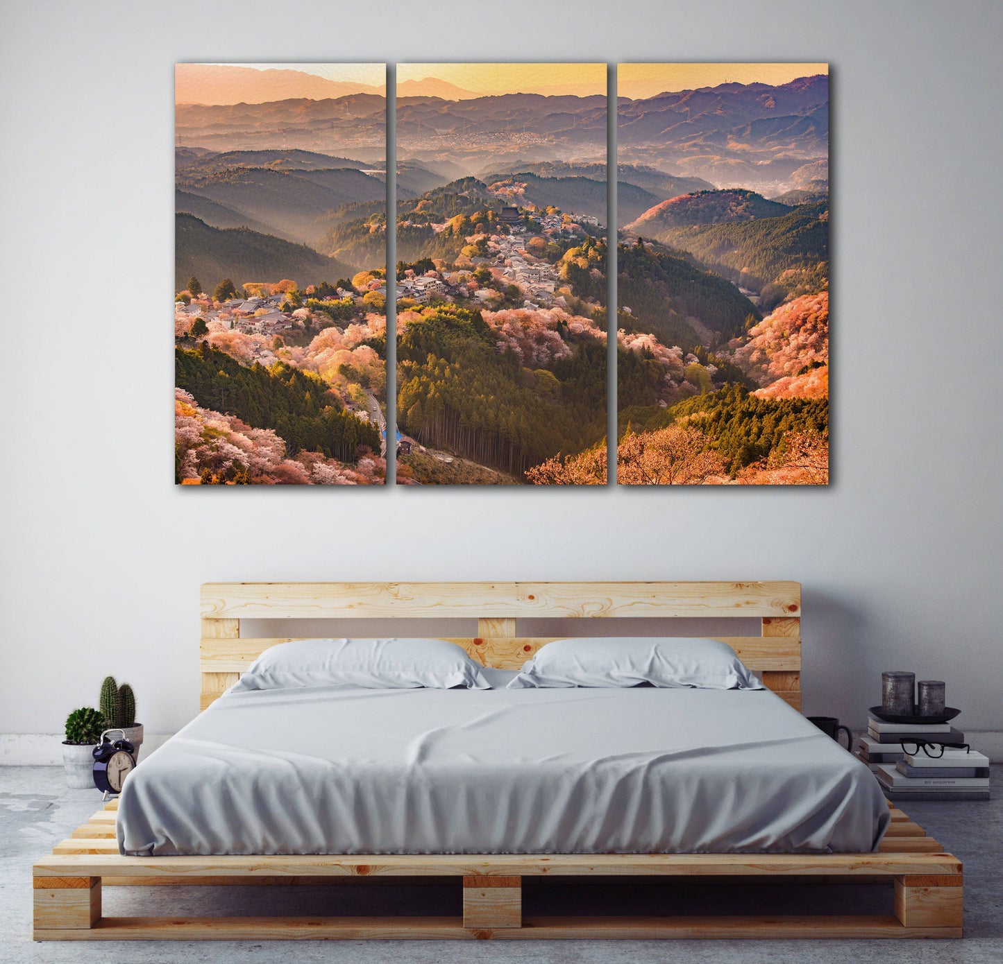 Yoshinoyama Japan cherry blossom in spring home art canvas