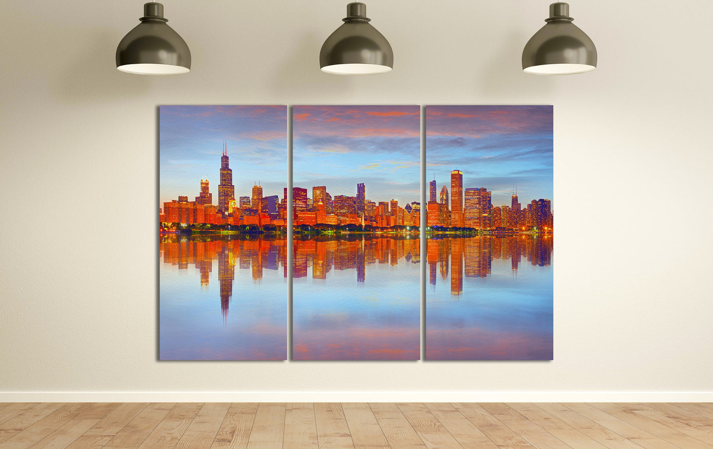 Chicago skyline wall art home decor