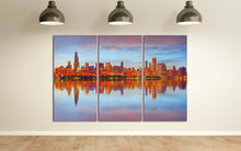 Carica l&#39;immagine nel visualizzatore di Gallery, Chicago skyline wall art home decor