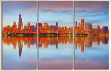 Load image into Gallery viewer, Chicago skyline wall art canvas print