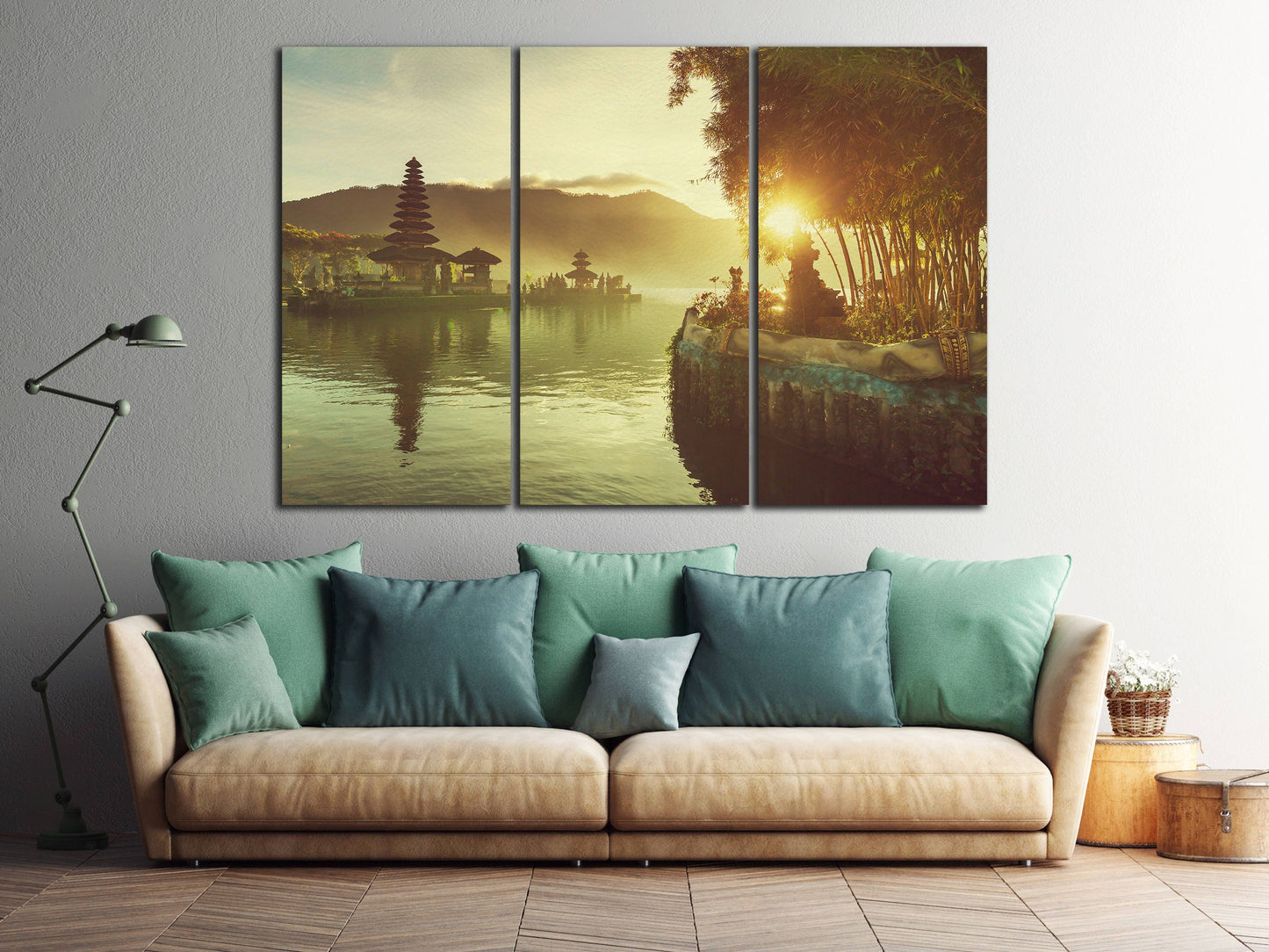 Pura Ulun Danu Bratan Temple Bali Indonesia Home Art Canvas Print