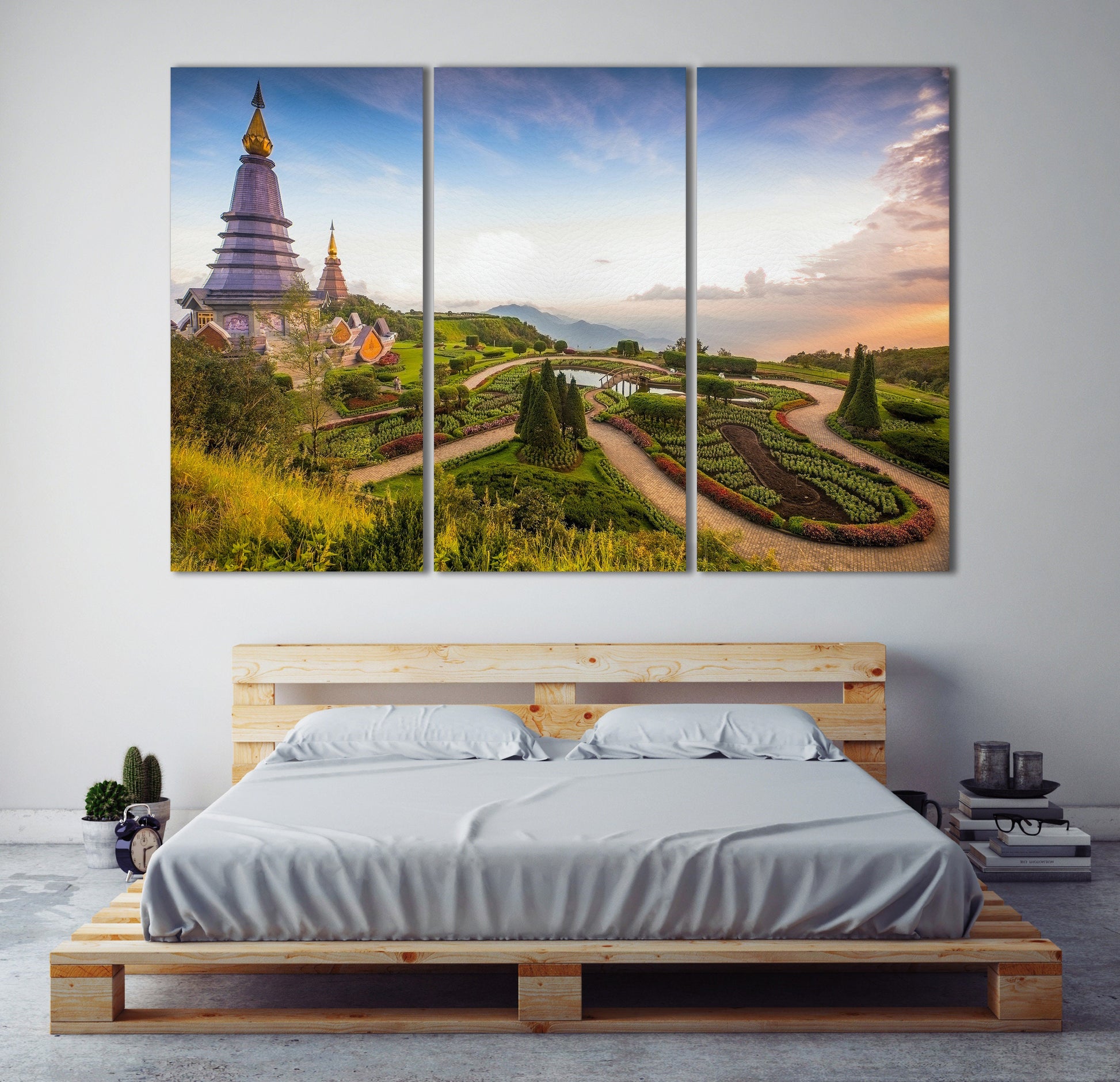 Doi Inthanon, Chiang Mai, Thailand Canvas Eco Leather Print, Made in Italy!