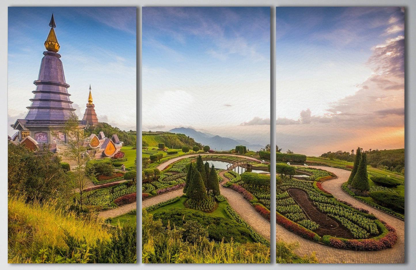 Doi Inthanon, Chiang Mai, Thailand Canvas Eco Leather Print, Made in Italy!