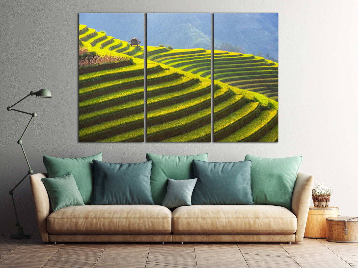 Rice terrace Vietnam home decor canvas