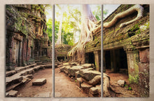 Load image into Gallery viewer, Angkor Wat Cambodia, Ta Prohm Khmer Buddhist Temple multi panel print
