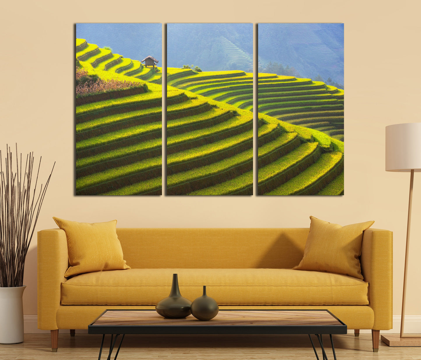 Rice terrace Vietnam home art canvas