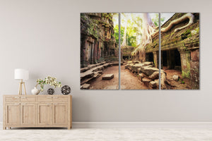 Angkor Wat Cambodia, Ta Prohm Khmer Buddhist Temple wall art decor