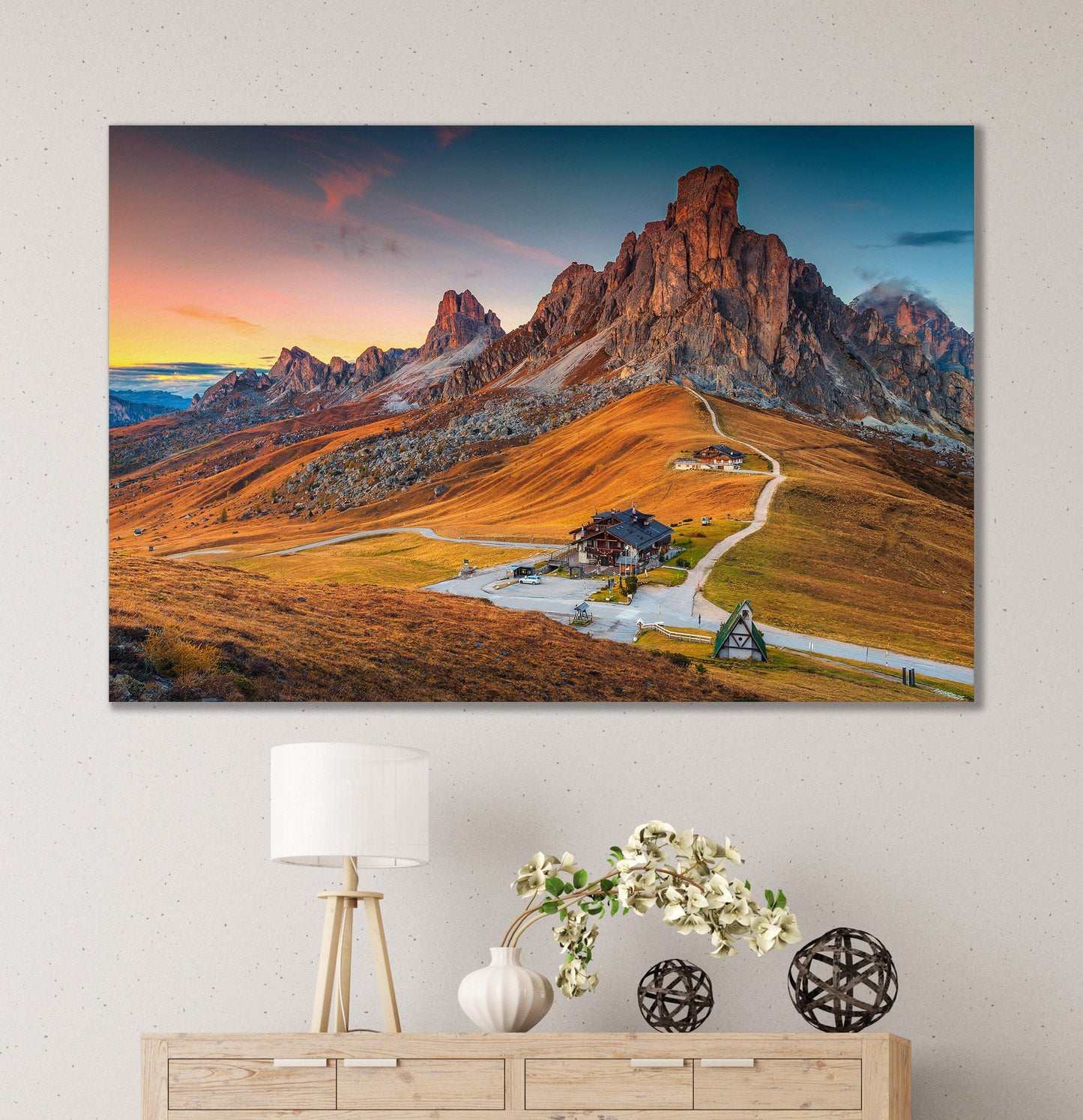Alpine Pass Dolomites Italy home art