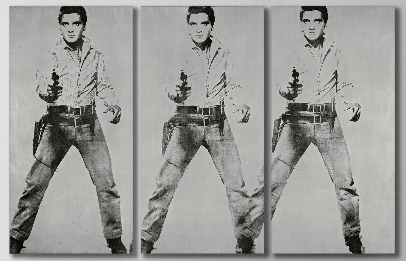 Triple Elvis Andy Wharol 
reproduction wall art canvas print
