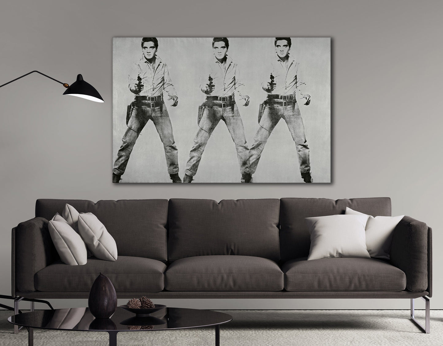 Triple Elvis Andy Wharol 
reproduction wall art canvas print
