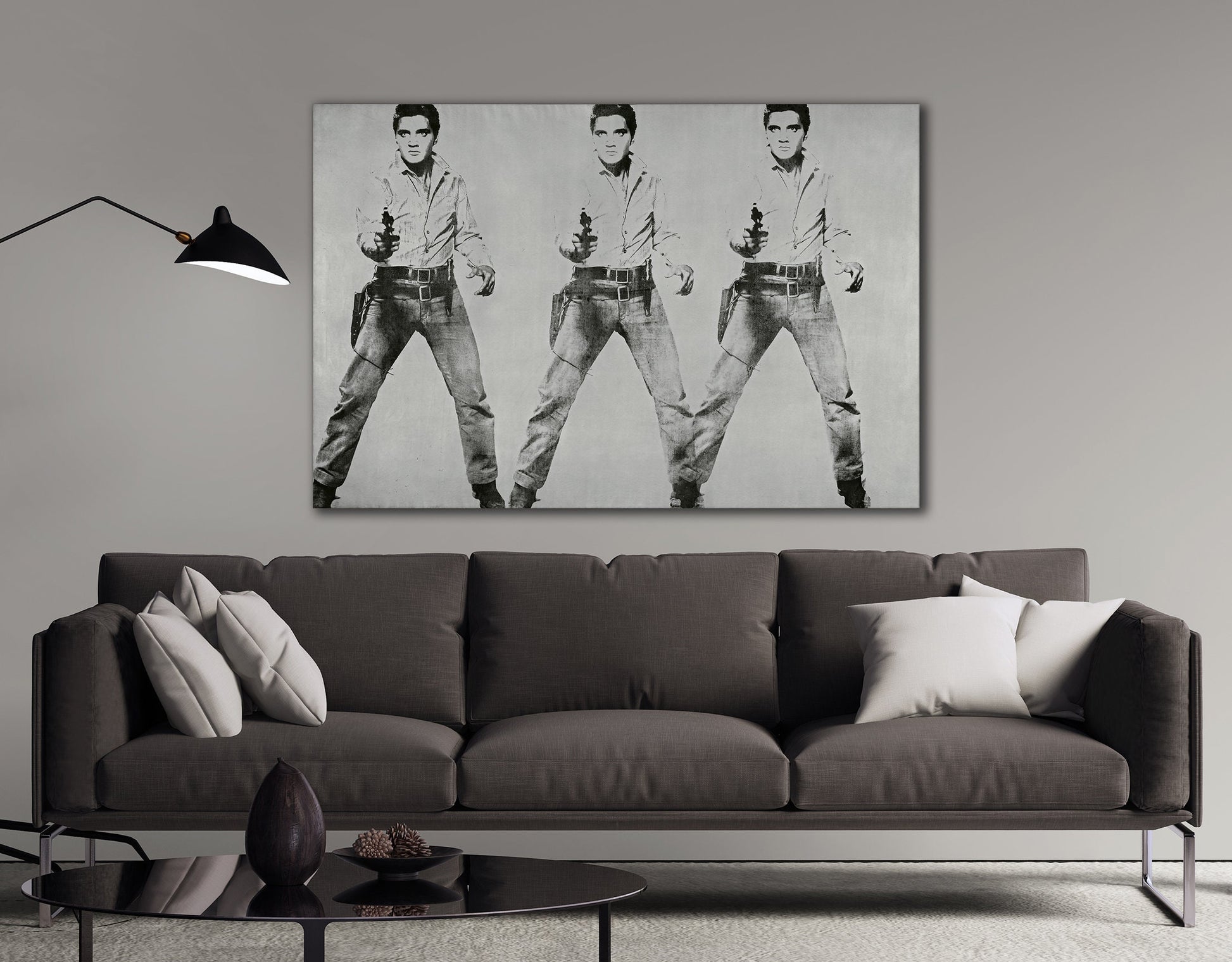 Triple Elvis Andy Wharol 
reproduction wall art canvas print