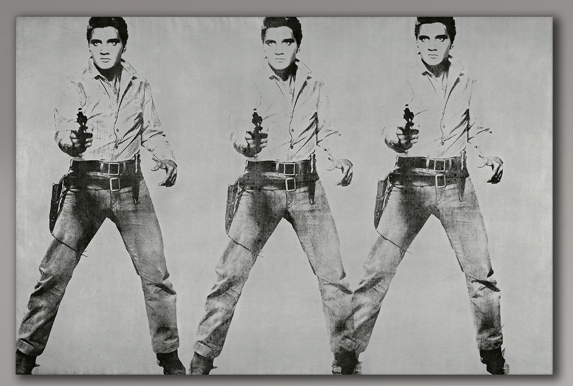 Triple Elvis Andy Wharol 
reproduction wall art canvas print