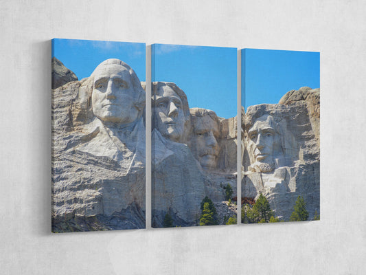 Mount Rushmore Wall Art Canvas 3 panels