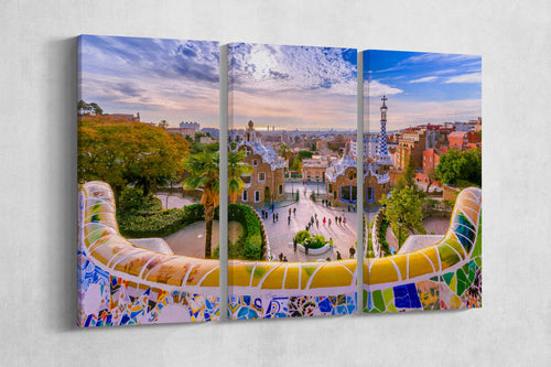 Park Guell wall art canvas print