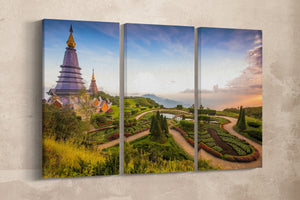 Doi Inthanon, Chiang Mai, Thailand Canvas Eco Leather Print, Made in Italy!